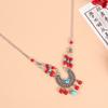 Exotic forehead chain fringed forehead accessories women's retro Tibetan eyebrow pendant antique headdress Yunnan photo hair accessories