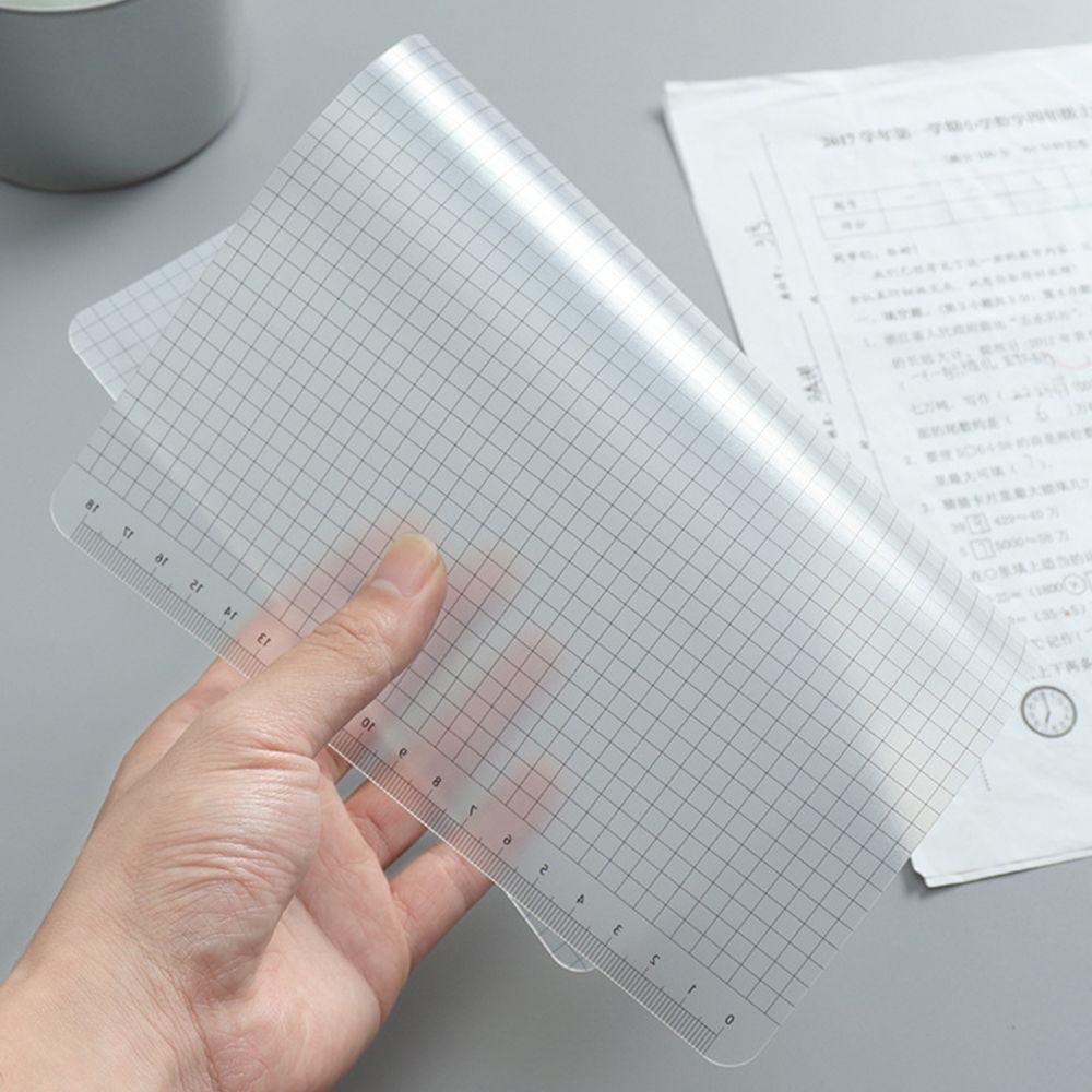 Grid School Students Measuring Supplies Drawing Clipboard Cutting Mats Writing Pad Ruler Board