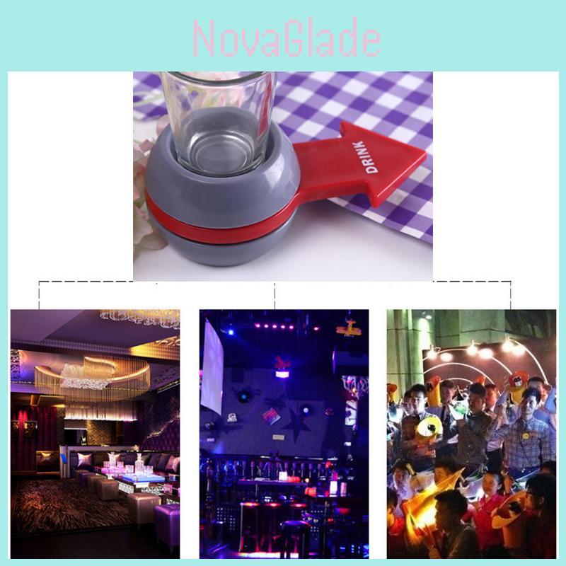 Spin The Shot Novelty Drinking Game Featuring A Fun Spinning Arrow Shot Glass