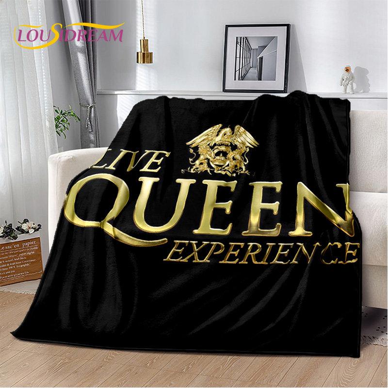 Freddie Mercury Queen-Rock-Band Soft Plush Blanket,Flannel Blanket Throw Blanket for Living Room Bedroom Bed Sofa Picnic Cover