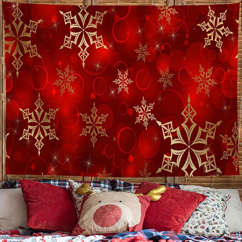 Christmas Tapestry Festive Decor Home Living Room Bedroom Background Garden Posters for Outside Large Wall Hanging Beach Towel