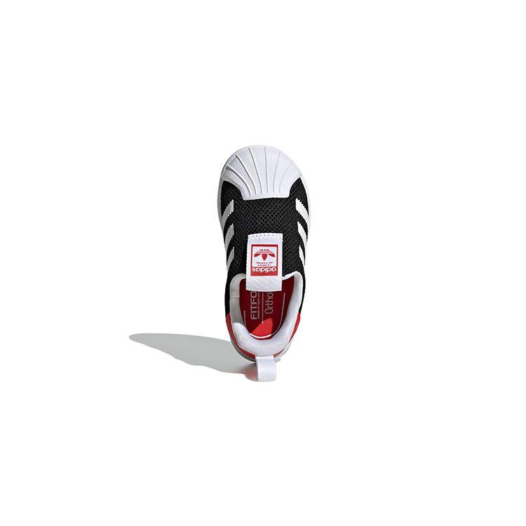 Adidas Originals Superstar 360 Comfortable Casual Durable Low-Top Walking Shoes Baby Shoes Black GZ5035