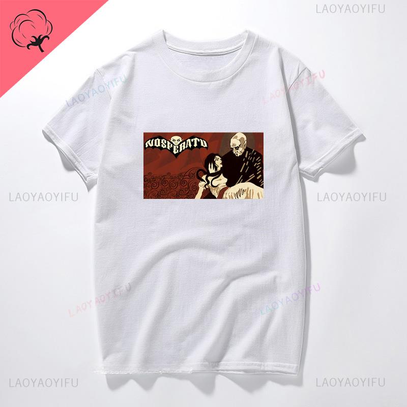 Nosferatu 1922 horror movie Vampire Man Dracula Halloween cool street wear trend fashion summer men women universal Tshirt