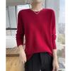 Women's Cashmere Round Neck Sweater: Solid Color, Long Sleeve, Autumn/Winter Knit Top