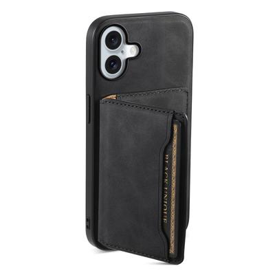 DENIOR D13 For iPhone 16 Plus Case Compatible with MagSafe Card Bag Kickstand Phone Cover