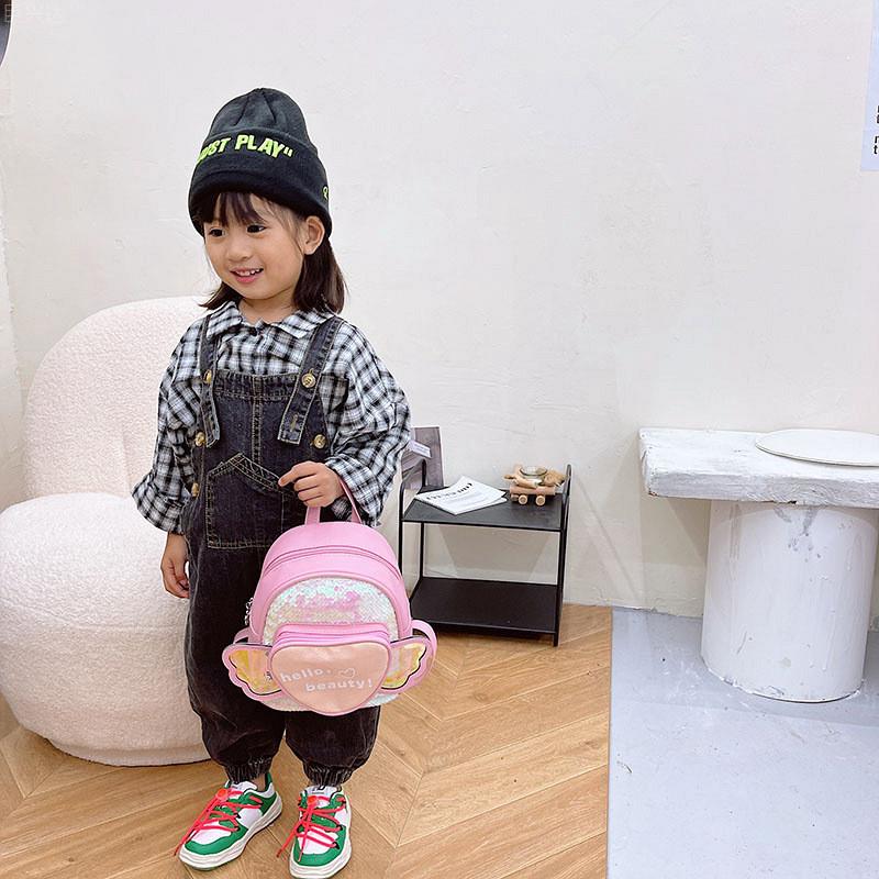 Cartoon Backpack Love Animal Kids Pu Book Bag With Fabric Impactresistant