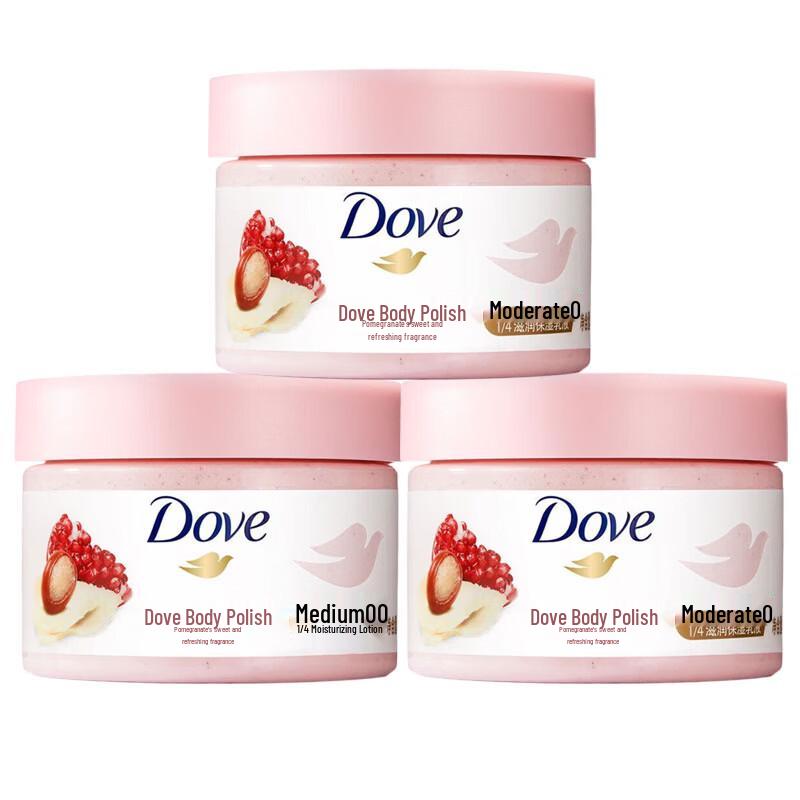 Dove Pomegranate Sweet Scent Body Scrub - 3 Pack