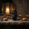 Miniature Wizard Statue 3D Printed Fortune Teller Figurine, Halloween Mystic Gypsy for Shelf Mysterious Magic Witch Decor Tabletop Display,
