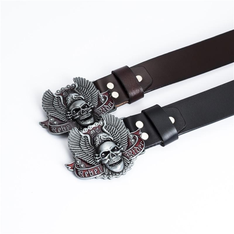 Buffalo Leather Retro Men's Casual Jeans Belt