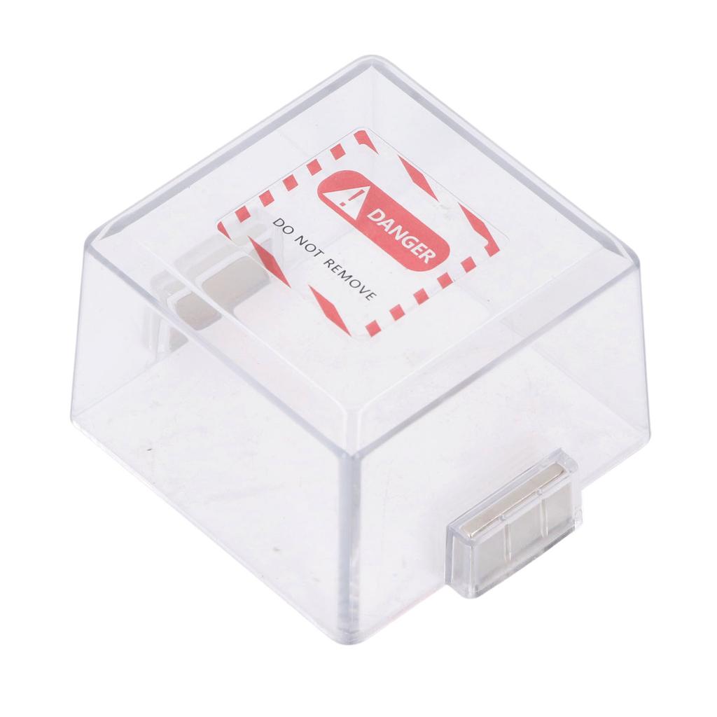 Emergency Stop Key Cover PC Transparent Magnetic Emergency Stop Switch Protective Case for Industria