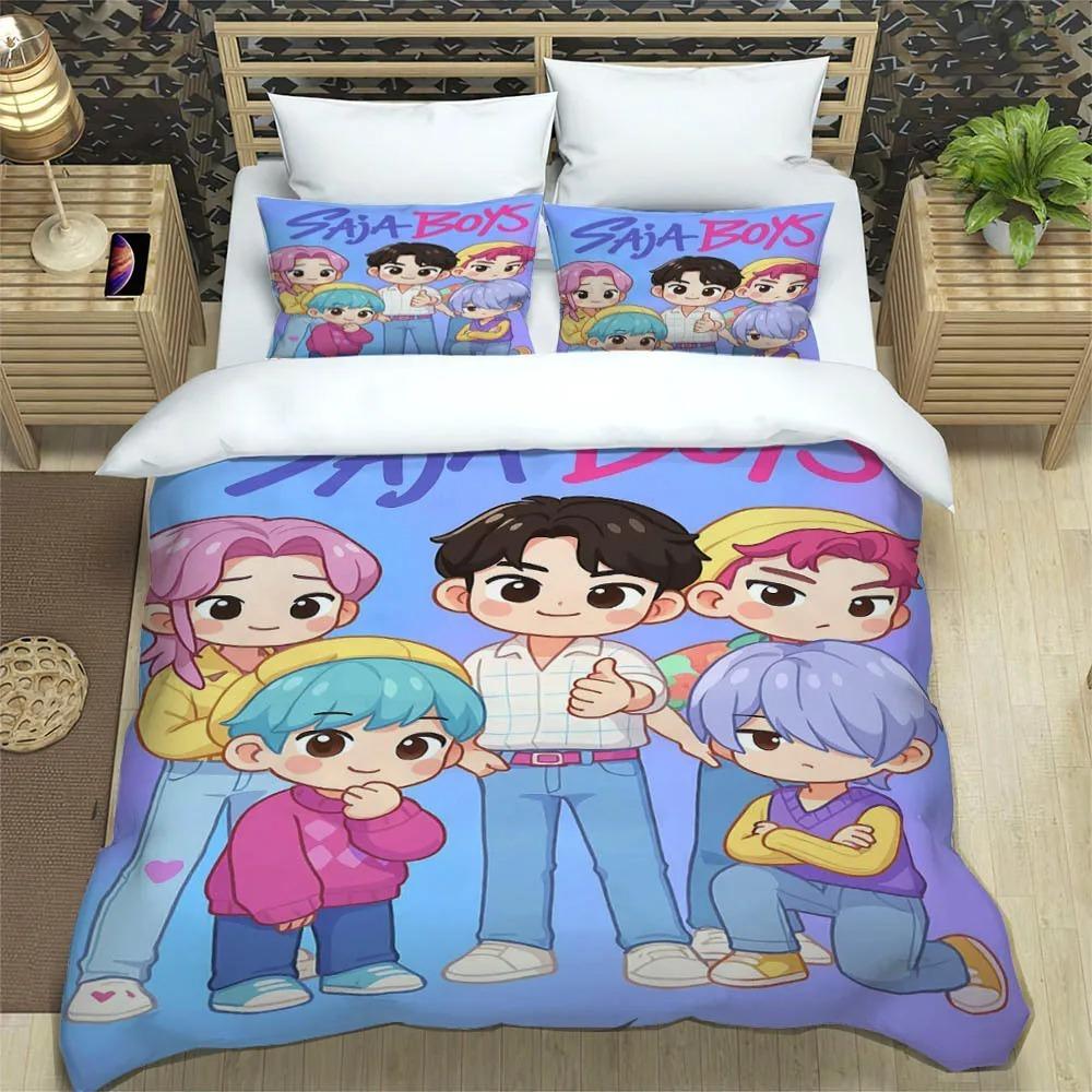 Comforter Kpop Demon Hunters Printed Bedding Sets Exquisite Bed Supplies Set Comforter Set Bedding Set Luxury Birthday Gift