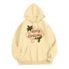 Women's Fashion Casual Long Sleeve Loose Christmas Print Hooded Sweatshirt