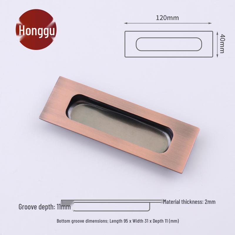 Stainless Steel Recessed Pull Handle for Sliding & Cabinet Doors