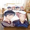 3D Print Anime Blue Lock Bedding Set Twin Queen King Size Duvet Cover Pillowcase for Boys Girls Adult Home Textile