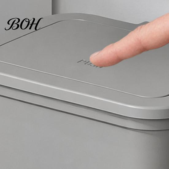 White And Gray Trash Can Pedal Can, with Dual-mode Lid, Easy Access Garbage Household Foot Operated Bin Odor-proof Slim Solid Color Waste Basket, for