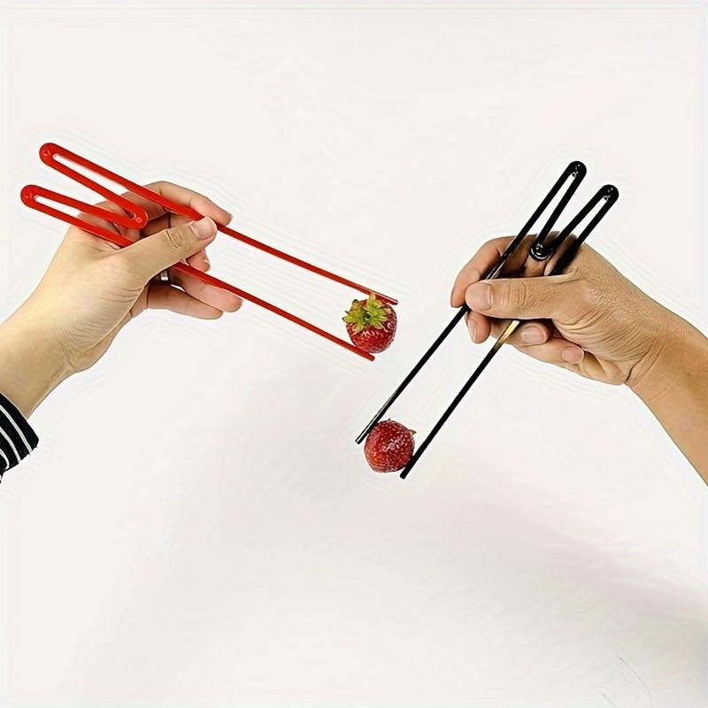 Durable Plastic 1 Reusable Training Chopstick - A Quick Assistant for Beginners and Enthusiasts, Catering Service Equipment
