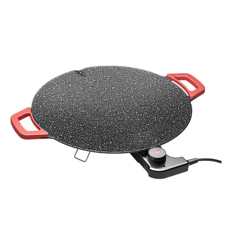 Korean Round Maifan Stone Grill Pan: Multifunctional Non-Stick Electric BBQ Plate