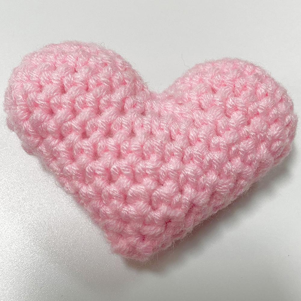 Cute Crochet Heart Lovely Handmade Hearts Clothes Decor Friends Gift