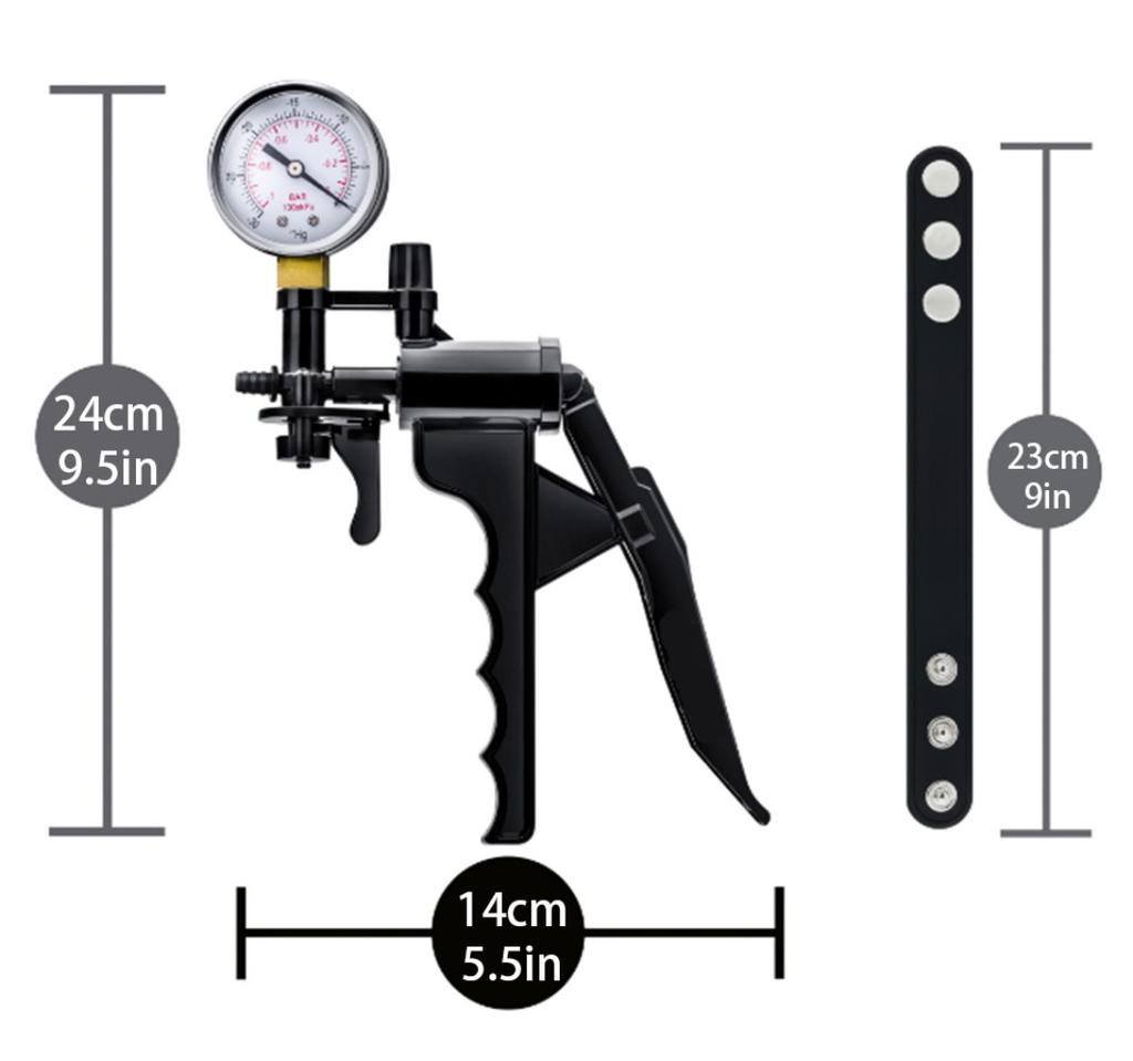 Vacuum Pump Handle Accessories Male Penis Extender Compatible Pointer Vacuum Handle Spring Valve Snap Connection Enhancement Kit