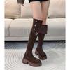 New Knee Boots Spring and Autumn High Heel Boots Versatile and Thin High Knight Boots Small Fashion Versatile