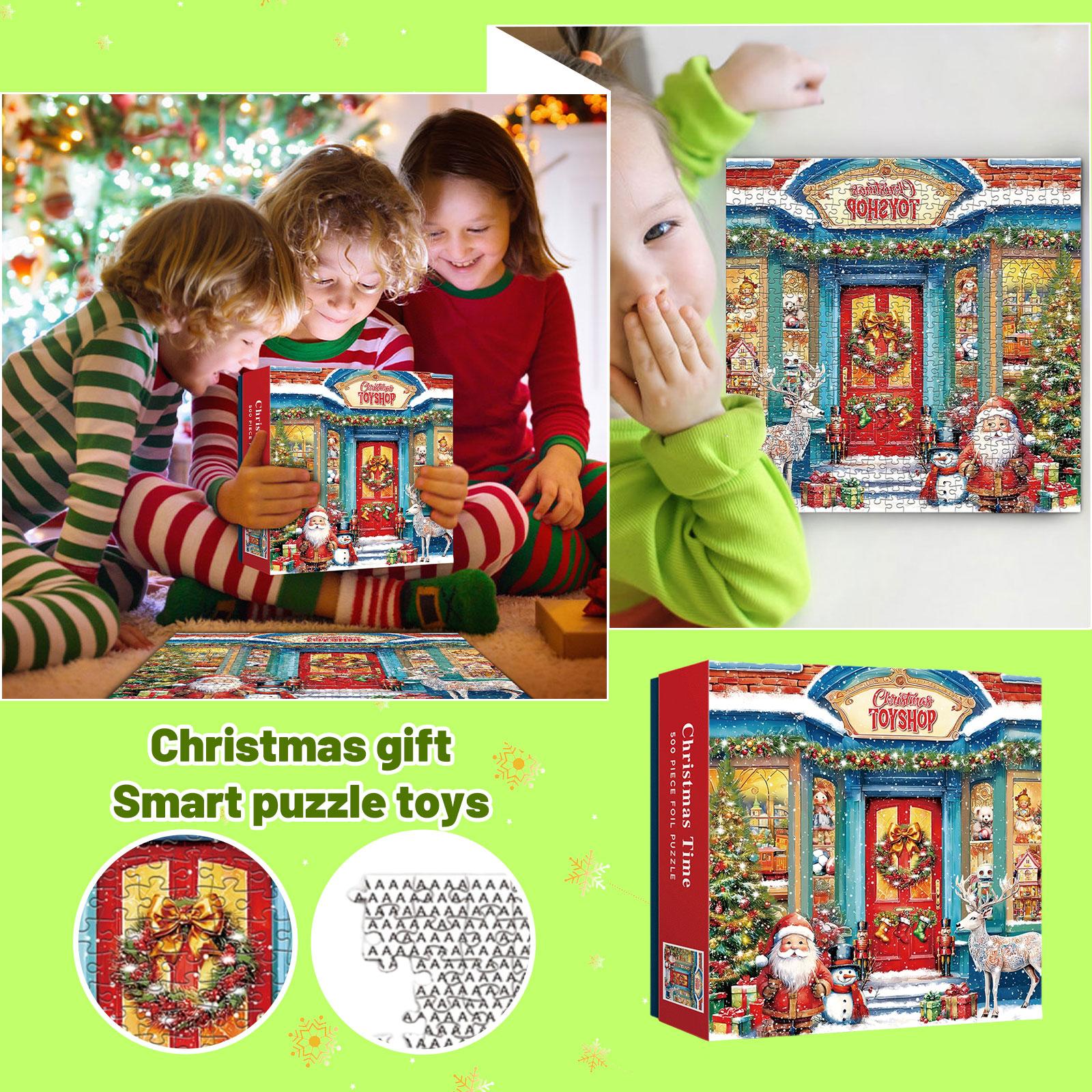 

Рождественский подарок для детей и взрослых Пазлы 500 деталей One Size