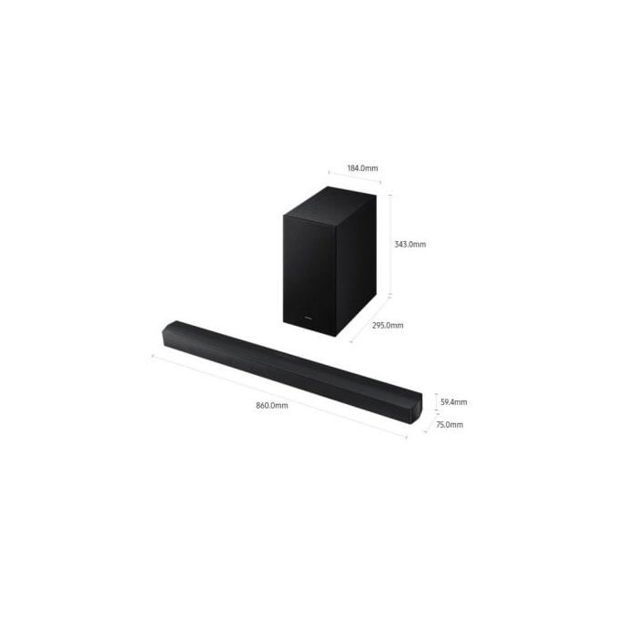 Barra de sonido Samsung HW-B650F/ZF Bluetooth 370W Q-Symphony Subwoofer Voice Enhance