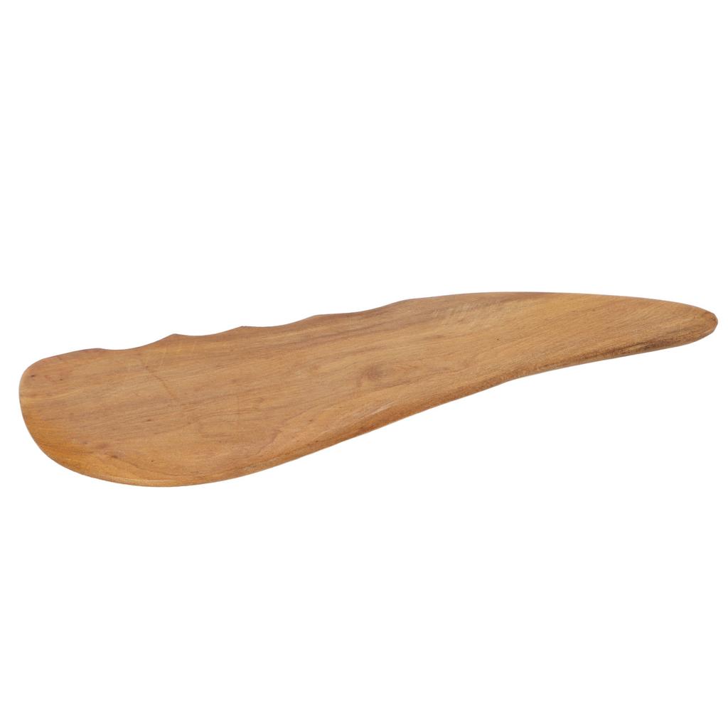 Wooden Gua Sha Board Sickle Shape Face Whole Body Point Massage Scraping Board Fat Loss Shaping Gua