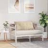 Back Cushion Cream 100 X 50 Cm Microfiber Fabric