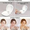 LED Foldable Double-Sided Makeup Mirror with USB Charging