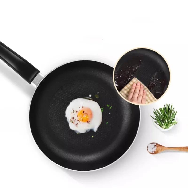 COOKER KING 26cm/28cm Non Stick Frying Pan Saucepan Low-smoke Steak Skillet Aluminum Alloy Frying Pan with Anti-scald Handle