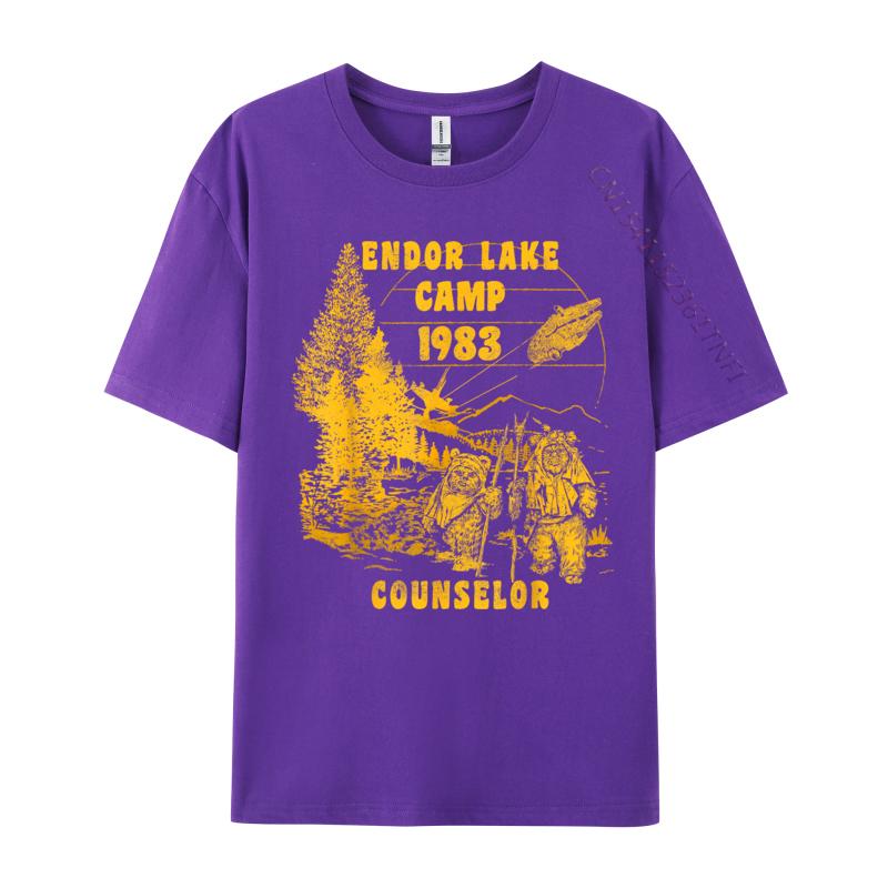 Ewok Endor Lake '83 Camp Counselor 2024 Popular Men T Shirt Casual Design Tshirts Combed Cotton Printed Tops & Tees Wholesale