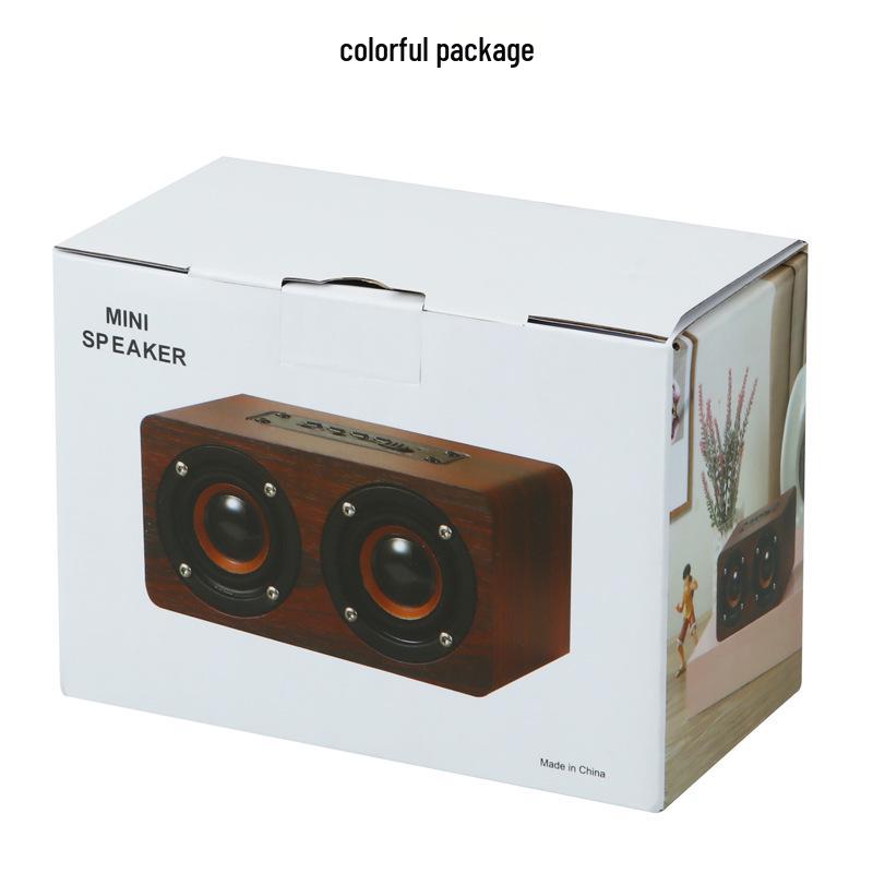 K5 Wooden Wireless Bluetooth Speaker - Home Audio Card-Playing Gift