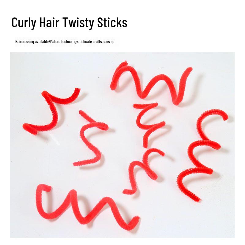 Firework Perm Rods: Chenille Twist Sticks for Hairdressing and Beauty Perm Tools.