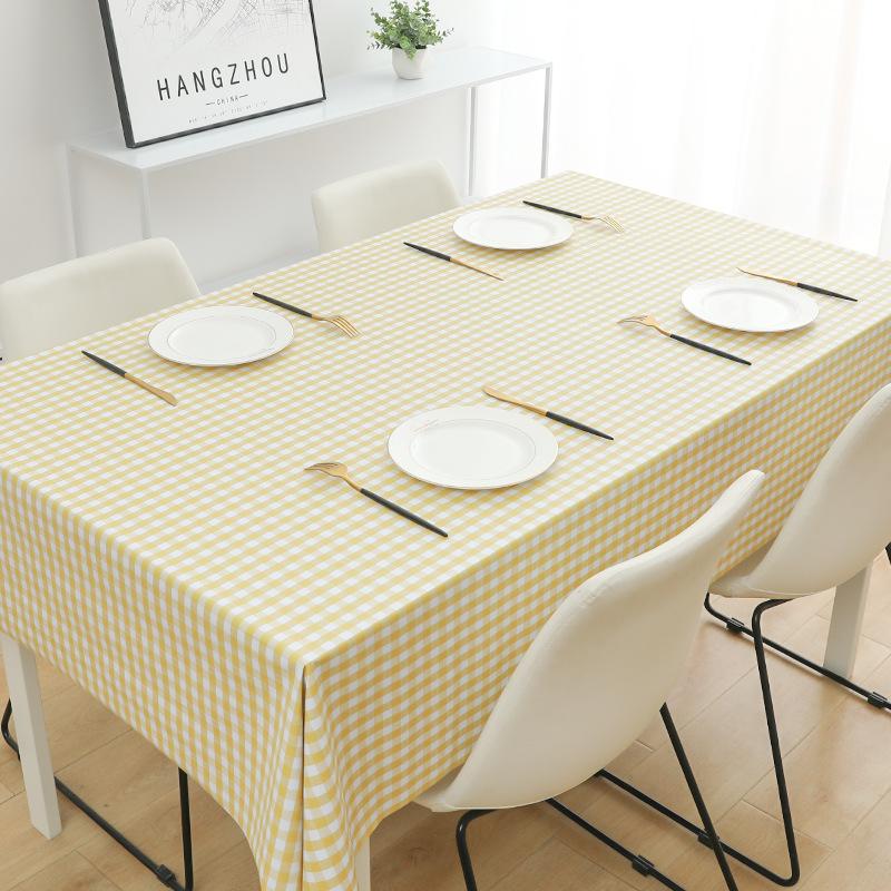 Pvc Tablecloth Waterproof And Oil-Proof Leave-In Desk Wind Student Rectangular Dining Table Tablecloth Coffee Table Mat