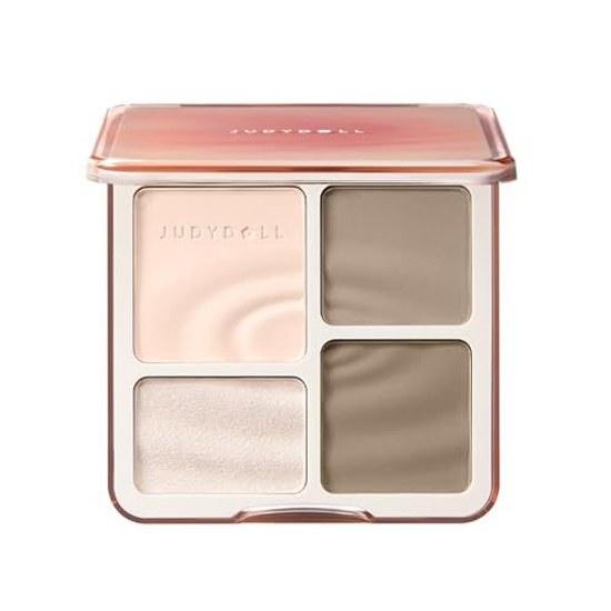 Japan Official JUDYDOLL Merihari Master Palette Renewal 2.0 China Cosmetics Highlight Shading Dimension Small Face (#01N Cool Tone)