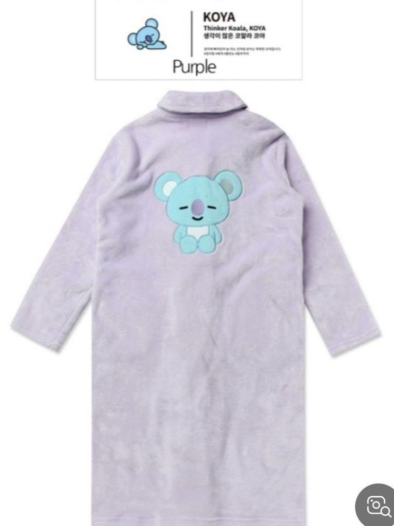 [USED] BT21 KOYA Roomwear Fluffy Gown RM