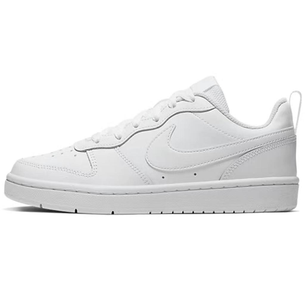 Nike Court Borough Slip Resistant Lightweight Non Slip Lightweight Low Top Skateboard Shoes Women's Ivory BQ5448-100(Team321-)