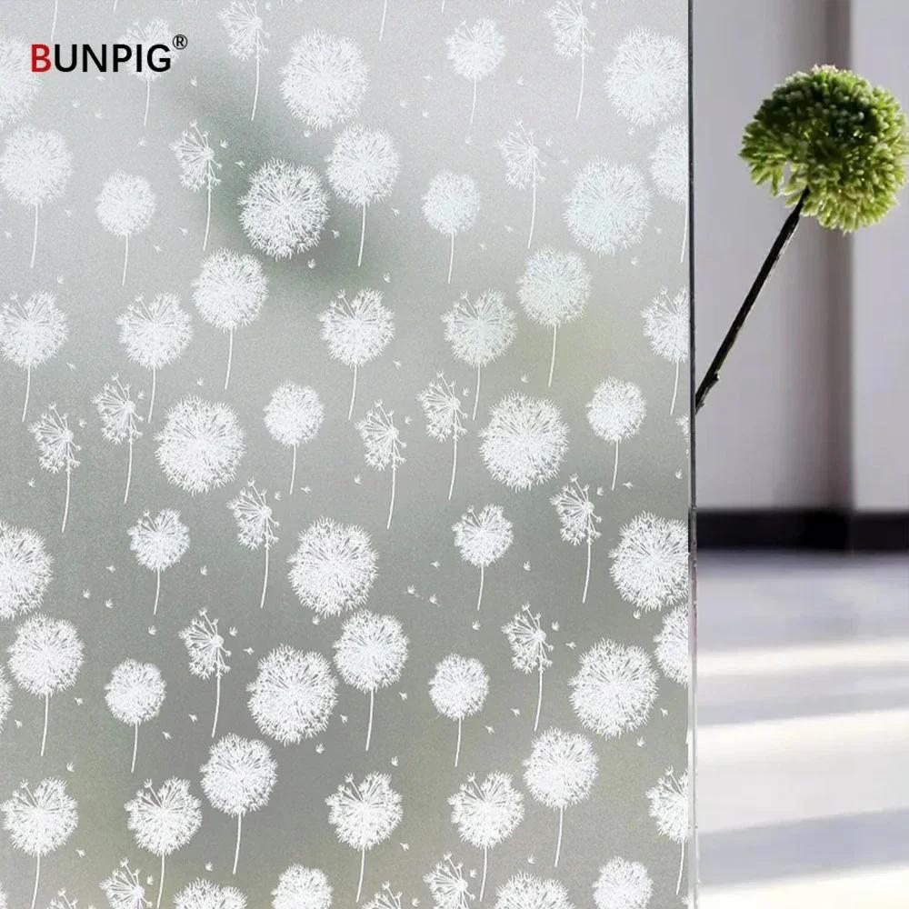 Sichtschutzfolie für Fenster, Buntglasfolie, mattierte, undurchsichtige Glasaufkleber, sonnenblockierende Vinyl-Fensteraufkleber für Tür, Zuhause, Büro