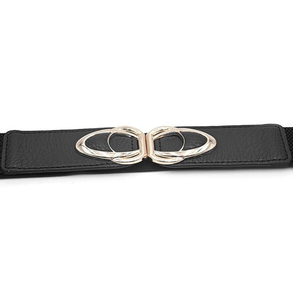 Solid Color Stretch Waistband Waist Defining Women Elastic Belt Dress Belt  Coat Accessories