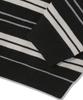 TRILLION Washable Striped Button Collar Neck Knit [Black]