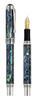 Xezo Maestro Fountain Fine Natural Abalone Pure Platinum Limited Serialized Pen, Nib, Shell, Plated, Handmade, Edition,