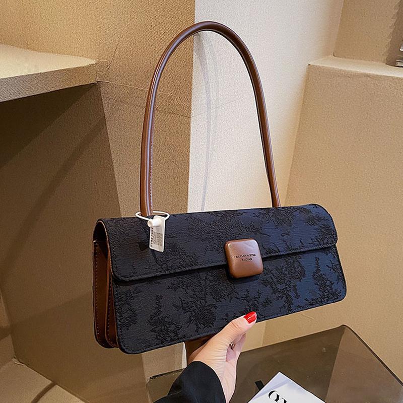 

Летняя модная простая маленькая сумка женская сумка элитная текстурная сумка подмышки популярная сумка-багет one size чёрный