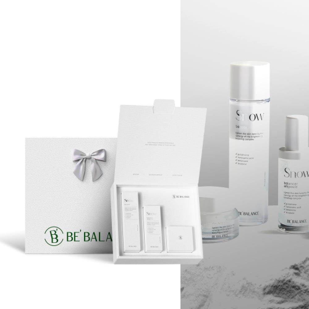 Be Balance Snow 3 Piece Special Set  Snow Booster 120ml + Snow Balancer Ampoule 50ml + Snow Double Cream 50ml NONE