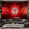 Wall Hanging Tapestry Custom NameFC St. Pauli Pattern Personalized Printed Fabric Wall Decor