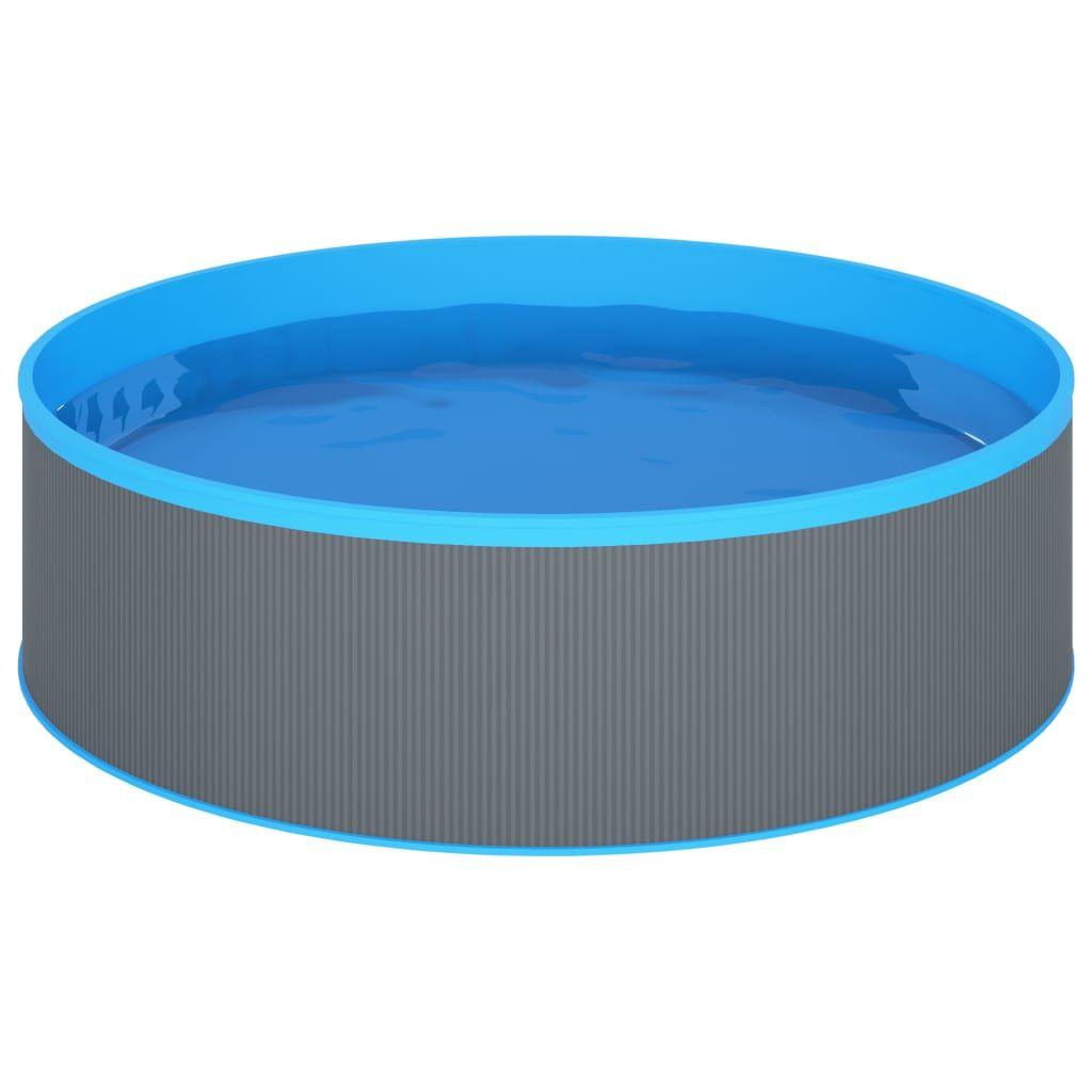 Piscine à éclaboussures - vidaXL - 350x90 cm - Acier - Gris et bleu - 7200 L