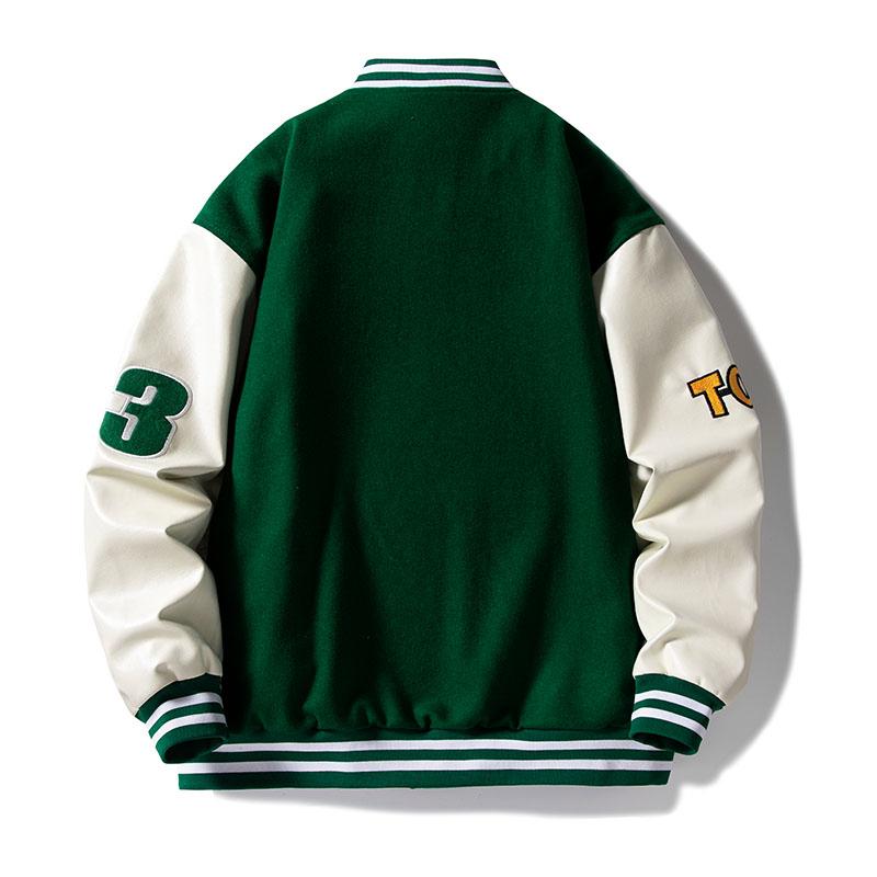 Nuovo Abbigliamento da Baseball da Uomo Primavera e Autunno Retro per Coppia Casual Largo di Alta Qualità Ricamo Lettere Giacca Trend Americano