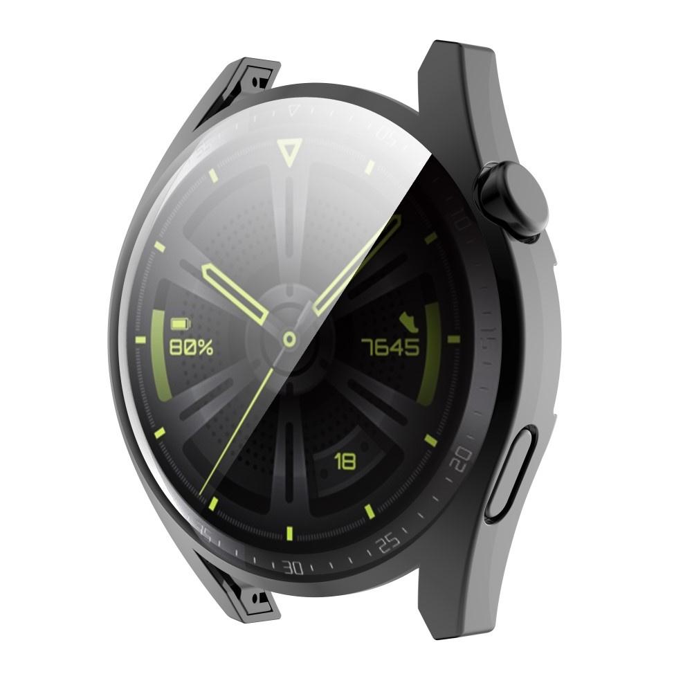 2in1 Case with Screen Protector for Huawei Watch GT 3 42mm, Black