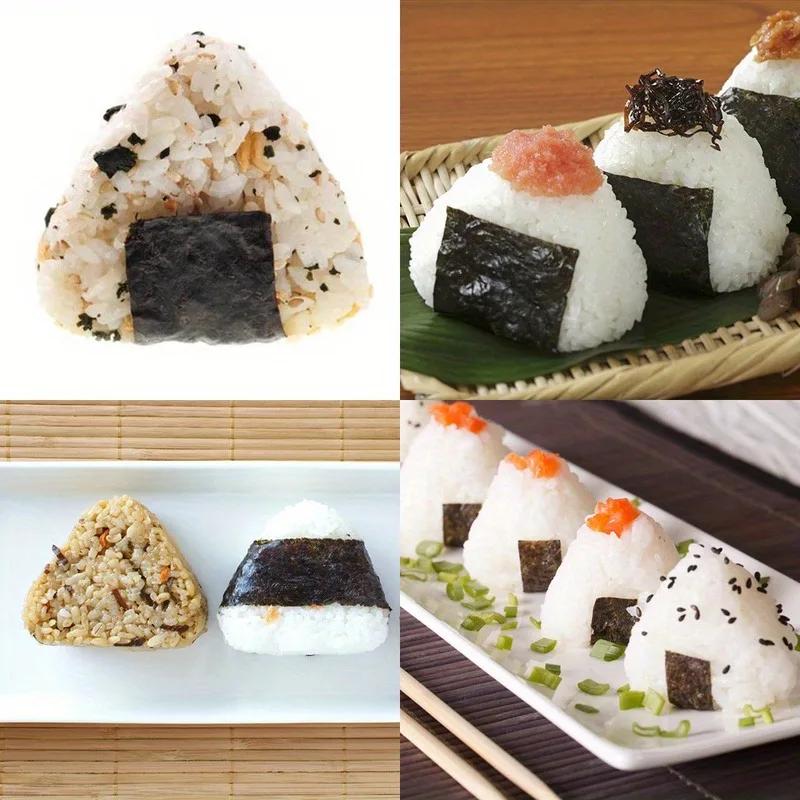 2pcs Triangular Plastic Sushi Rice Ball Maker Mould Onigiri Mold Set Kitchen Gadgets Stuff Transparent Bento Accessories