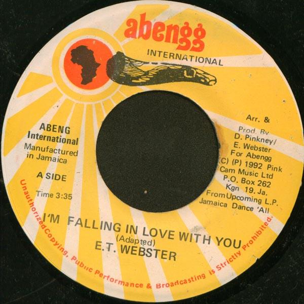 

7inch Record E.T WEBSTER - I m Falling In Love With You NONE Abengg Internat 1992 Jamaica Reggae, Ska & Dub Used