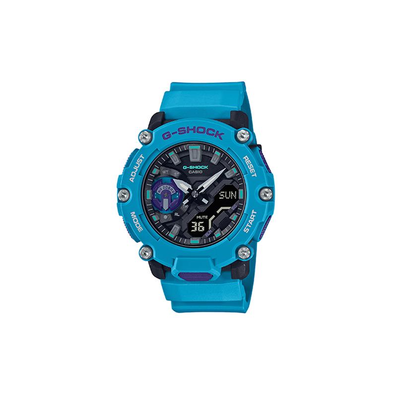 

Casio G-SHOCK YOUTH series Carbon fiber core protective structure Waterproof and shockproof 3D dual display Quartz movement Resin GA-2200-2APR-person чорний